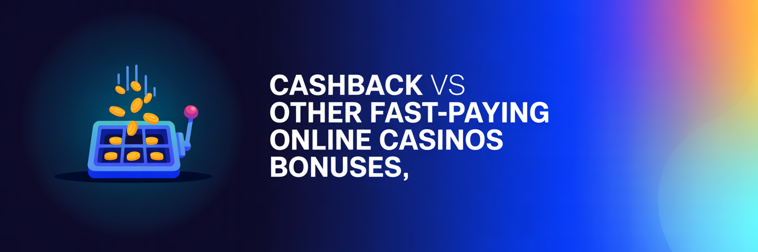 Cashback vs Other Fast-Paying Online Casinos Bonuses