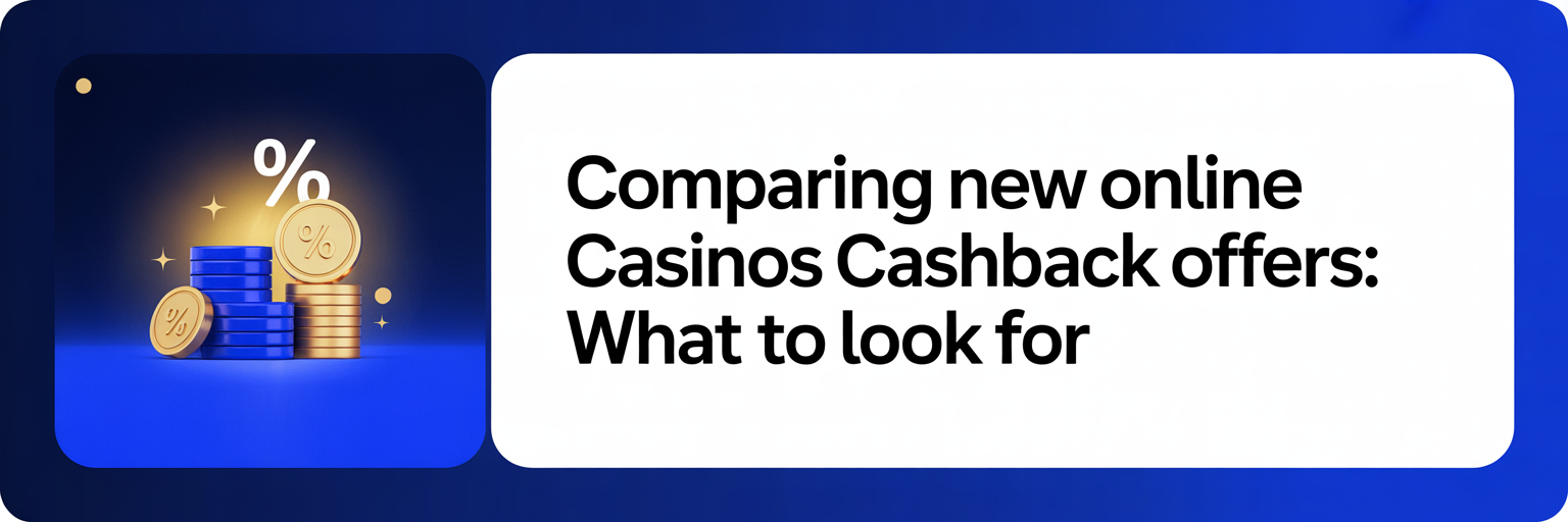 Comparing New Online Casinos Cashback Offers: What to Look For