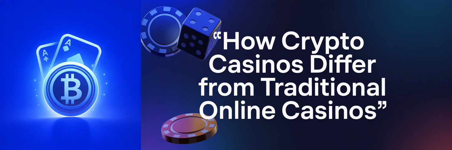 How crypto casinos differ from traditional online casinos