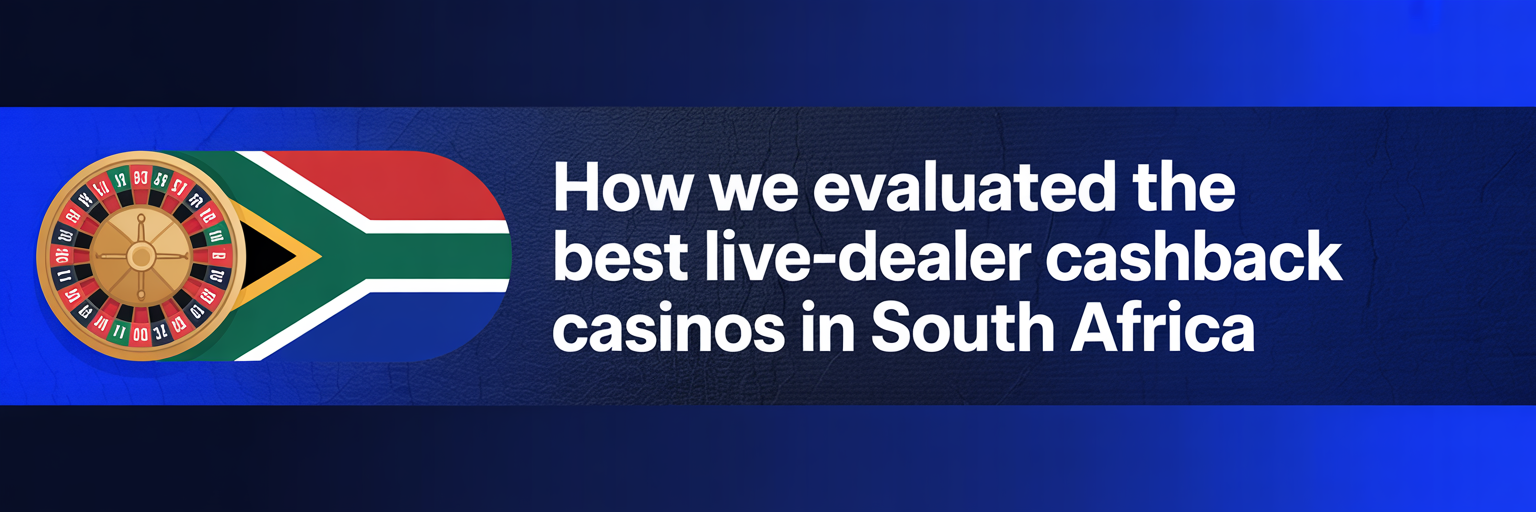 How we evaluated the best live-dealer cashback casinos in South Africa