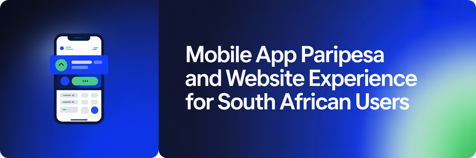 Mobile App Paripesa and Website Experience for South African Users