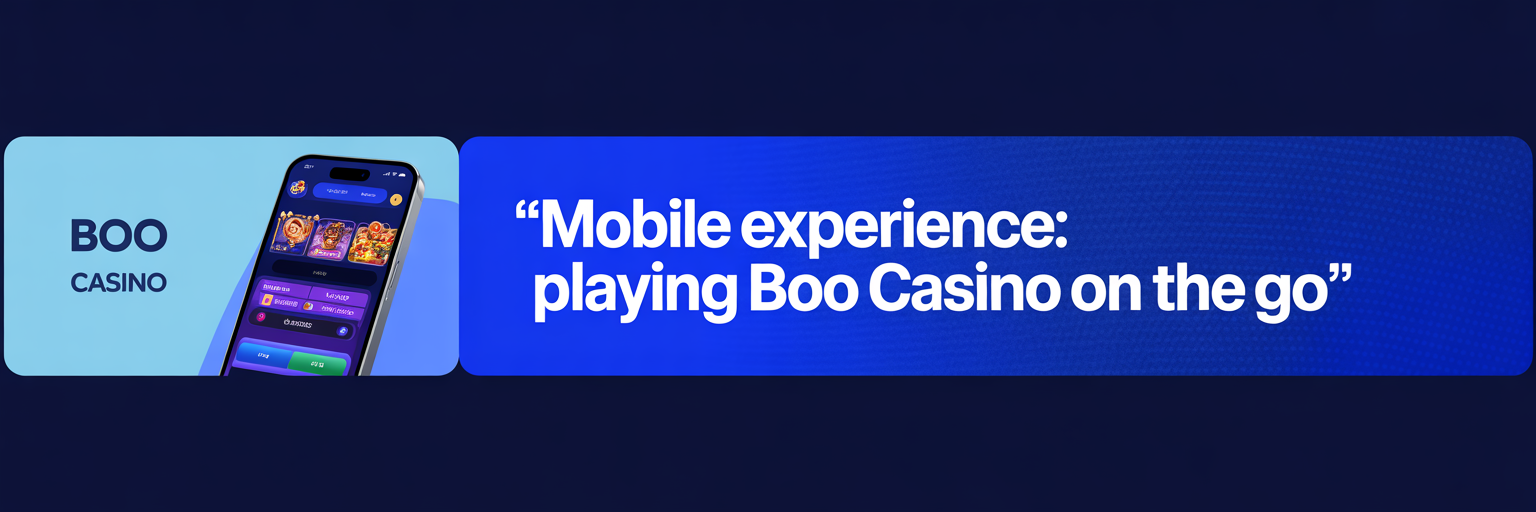 Mobile Experience: Playing Boo Casino on the Go