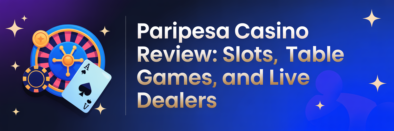 Paripesa Casino Review: Slots, Table Games, and Live Dealers