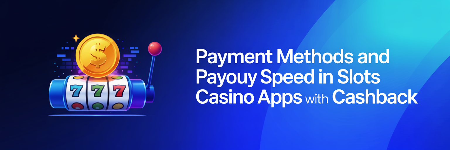 Payment Methods and Payout Speed in Slots Casino Apps with Cashback