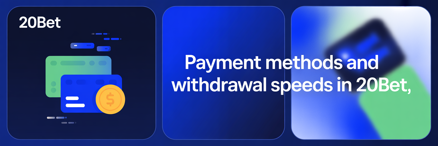 Payment Methods and Withdrawal Speeds in 20Bet