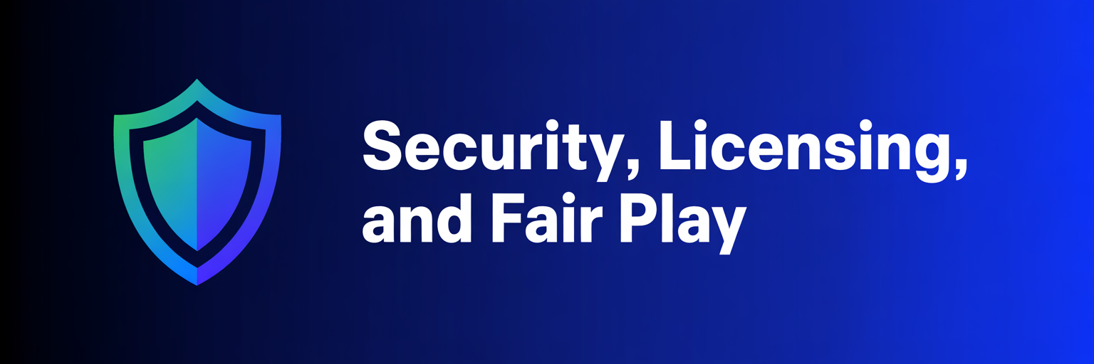 Security, Licensing, and Fair Play
