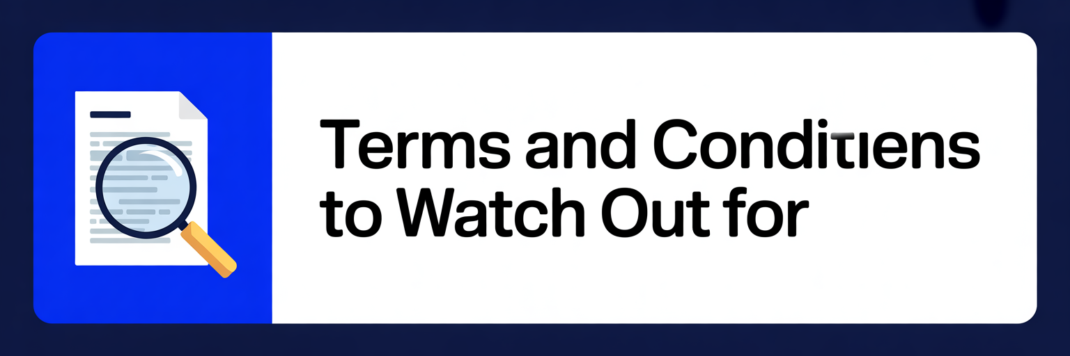 Terms and Conditions to Watch Out For